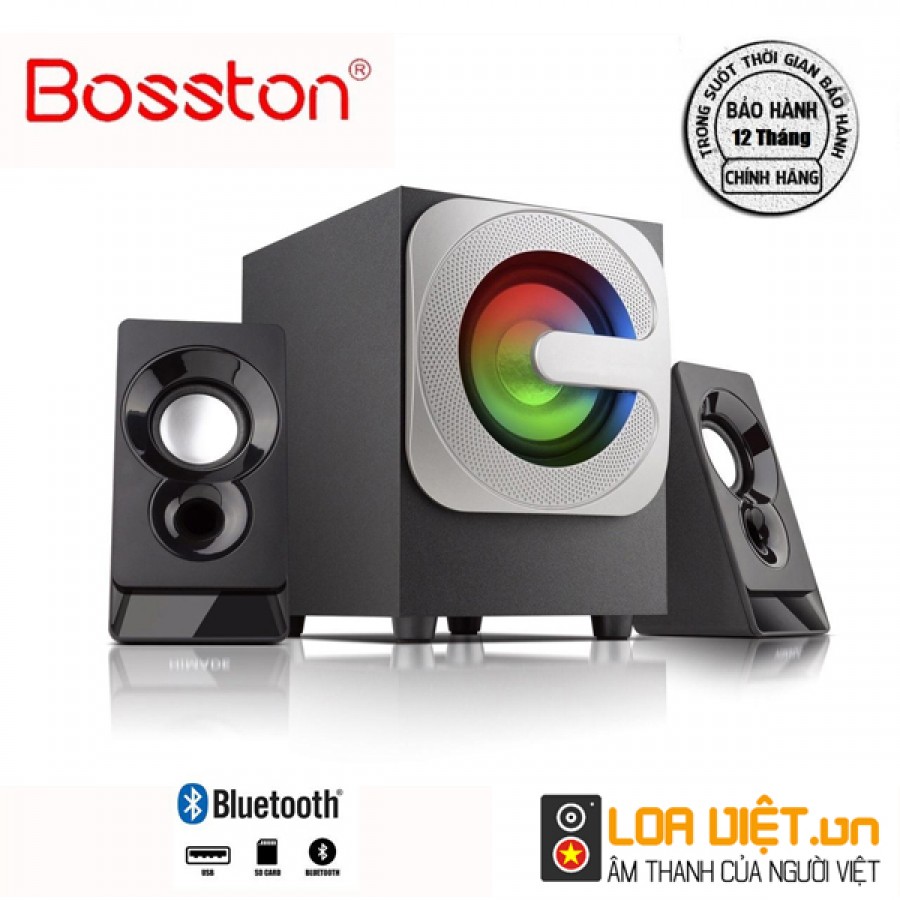 Loa Bluetooth Bosston T3600-BT 2.1 Đèn Led RGB